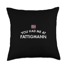Fattigmann Norway Norwegian Christmas Deep Fried Knot Cookie Throw Pillow