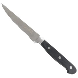 Chef Craft Pro Series Steak Knife, 4.5 inch Blade 9.5 inch Length, Stainless Steel/Black