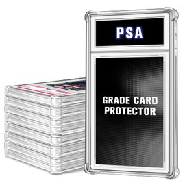 Graded Card Protector 8 Pack, Standard PSA Slab Case, TPU Air Cushion Edge Protectors for PSA Slabs