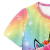LQSZ Girls Dress Sets Rainbow Unicorn Valentine T-Shirt Tutu Skirt