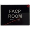 FACP ROOM - FIRE ALARM CONTROL PANEL ROOM sign Raised