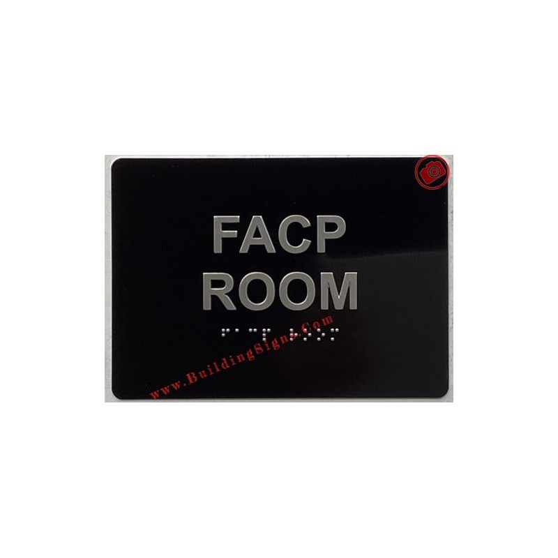 FACP ROOM - FIRE ALARM CONTROL PANEL ROOM sign Raised