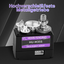 RC Servo Motor 270° Heemol 15 kg High Torque Serial Bus Servo Upgraded Smart Single Shaft Metal Gear Servo Tester for Robot Robotic Arm Serial High Torque Servo Tester