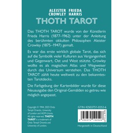 Aleister Crowley Thoth Tarot Standard DE: 78 Karten mit Anleitung (Original-Farben!)