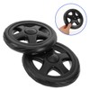 MUCKLILY Shopping Trolley Wheels 2 Pieces Rolling Laundry Trolley Wheels