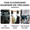XURJUMI Pack of 4 Pram Hooks, Bag Hooks, Pram Hooks