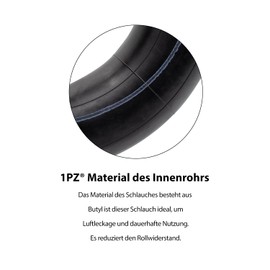 1PZ DE1-S04 Inner Tubes 3.00-4 Hose with TR87 Suitable for Razor E300 E325 Scooter ATV Wheelbarrow Tractors Lawnmower Multipurpose Trolley Hand Trolley Generator Trolley Mobility Scooter