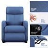 Yaheetech Home Theater Seating Fabric Recliner Chair Modern Single Living