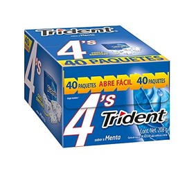 Trident 4'S Menta, 208 Gramos