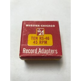 Webster Chicago 45 RPM Metal Record Adapters (10) RS-46