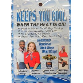 Thermo-Cool THERMO-C00L COOLING HEADBAND - 2 PIECE PACK - FLAME REVERSES TO BLACK