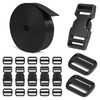 BEYOURD Buckles and Straps Set 1": 6 Yards of Thick
