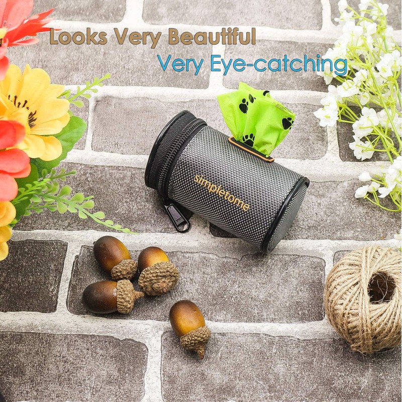 simpletome Dog Waste Bag Dispenser for Leash Belt Waterproof 1680D