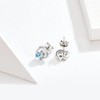 BLEKKI Stud Earrings Silver 925 Paws with Zirconia - Real