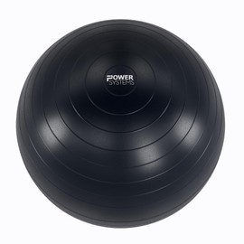 Power Systems Versa Ball Pro Stability Ball - Large Gym, Chair or Birthing Ball (Black, 75cm)