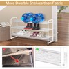 KEETDY 3-Tier Long Shoe Rack for Closet Metal Shoe Organizer