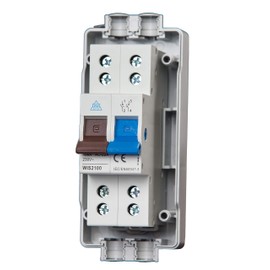 WCED WEC2100 Slimline DP Metered Supply Isolator 100A Similar to Wylex REC2S WEC2100