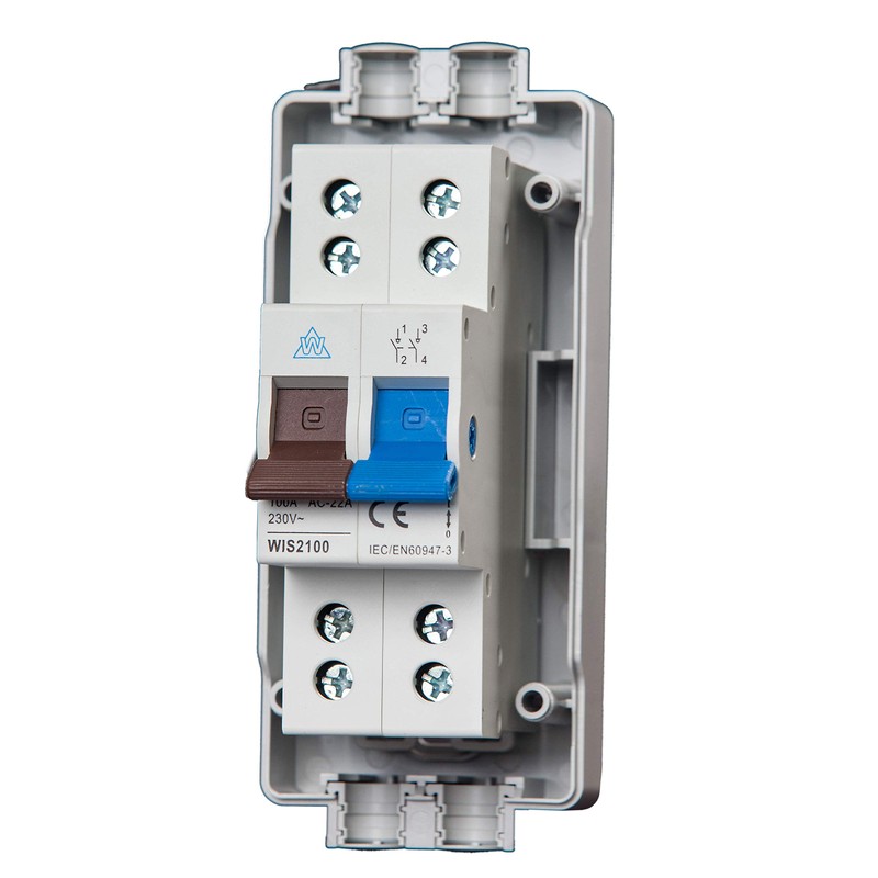 WCED WEC2100 Slimline DP Metered Supply Isolator 100A Similar to
