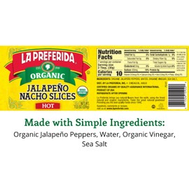 La Preferida Pepper Jalapeno Slice Hot Organic, 11.5 oz