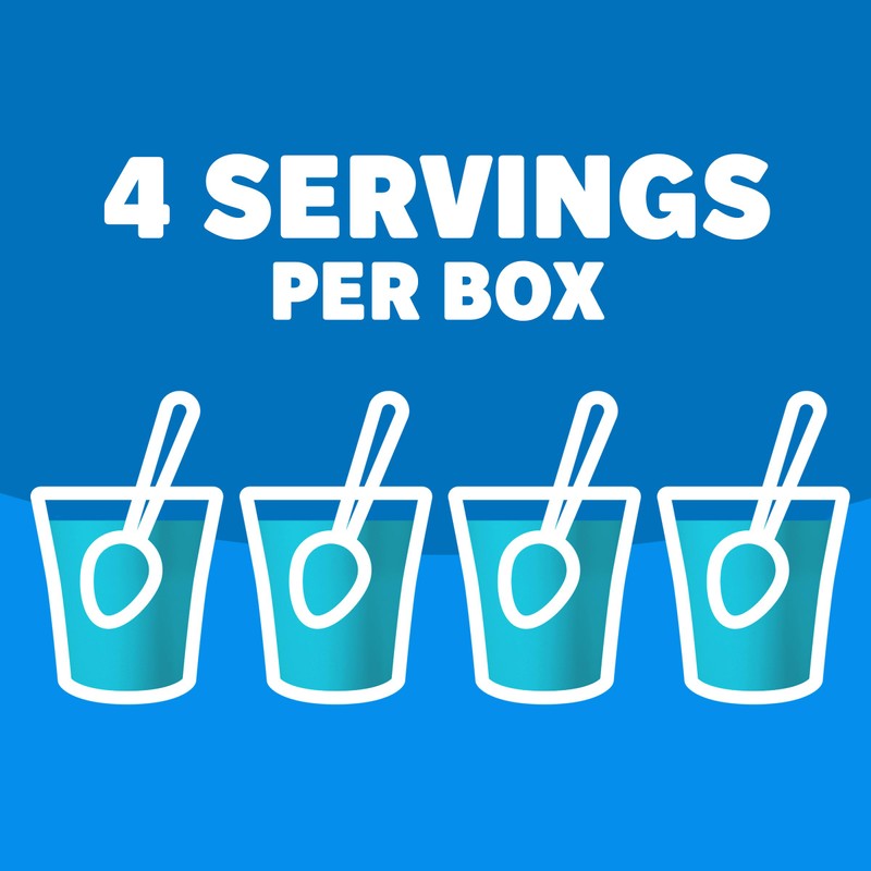 Jell-O Berry Blue Gelatin Dessert, 3 oz (4 Pack)