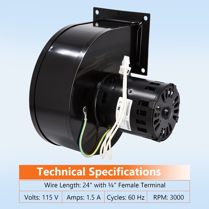 Criditpid Convection Blower Replacement for Vogelzang VG5790, VG5770 Pellet Stove,