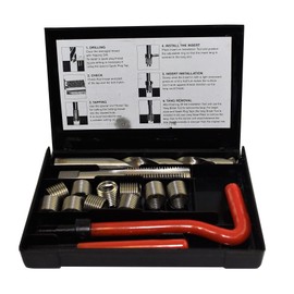 1/2" x 13 UNC Imperial Tap Repair Cutter Kit Helicoil Damaged Threads 14pc Kit