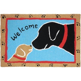 Jellybean Welcome Dogs Scatter Rug 20" x 30"