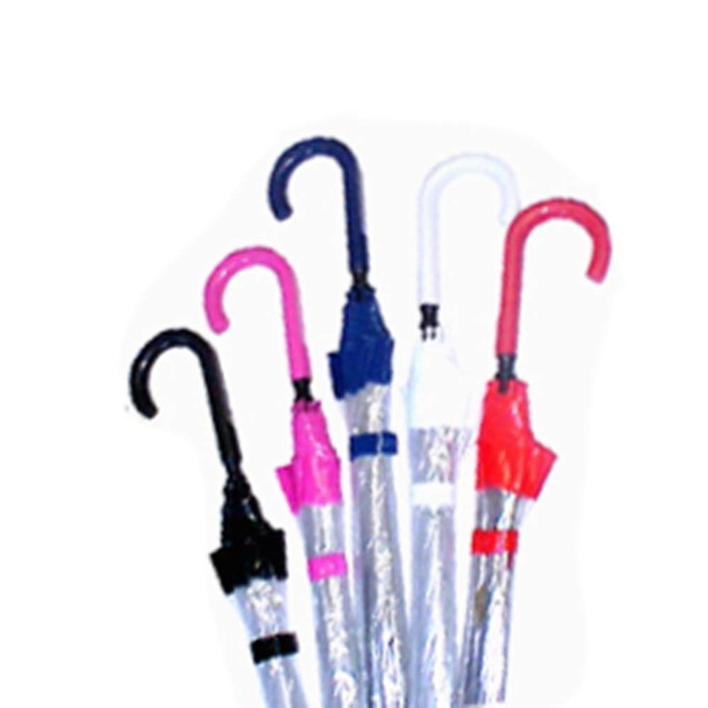 Vista International 9200P Clear Bubble Umbrella/Pink Border