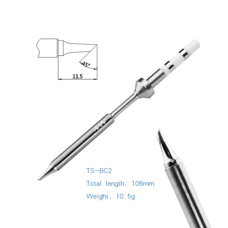TOOLSAGE TS-BC2 Original Digit Soldering Iron BC2 Tips, For TS100/TS101