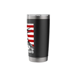 Embarrassed Statue of Liberty American Flag Stainless Steel Insulated Tumbler