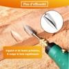 Teocpai 5 Piece Wood Carving Bits with 1/8 Inch Shank
