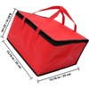 Bolsa Térmica Portátil para Alimentos, 35x35x22 CM, Roja