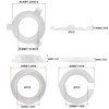 12 Pcs E27 to E14 Lampshade Reducer Ring, E14 Lamp