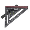Advanced Carpenter Square, Folding Square Rafter Square with Level, Jig