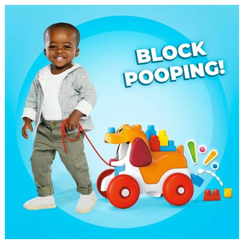 Mega Bloks Pull-Along Puppy ~ Building Set with Big Building