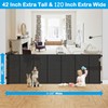 Reinforced 42" Tall X 120" Extra Wide Retractable Baby Gate