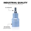 CCLIFE Hexagonal Socket 5 mm, 1/2 Inch Hex Bit Socket,
