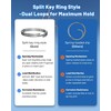 Stainless Steel Cotter Rings with Dual-Coil Design – 5 Size