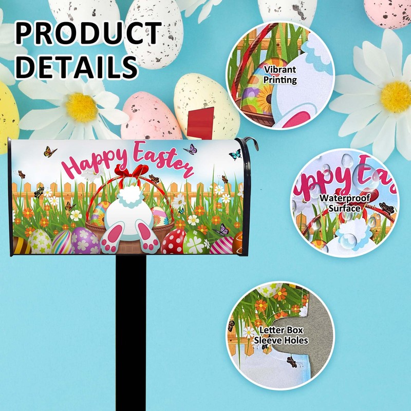 Putware Easter Mailbox Covers Magnetic Standard Size 21" X 18"