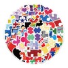 50PCS Puzzle Stickers for Water Bottle,Guitar,Bumper,Notebook,Bike,Skateboard,Luggage,Laptop,Suitcase,Trendy Cartoon Puzzles Waterproof Vinyl