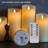 Rechargeable LED Candles Simulation High Brightness Romantic Flameless Flickering Dancing