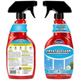 Crystal Clean de 730 ml. Limpiador para cristales y vidrios que deja espejos, vitrinas y pantallas de TV impecables. Su fórmula bloquea el polvo, manteniendo tus superficies limpias por más tiempo.