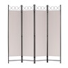 FDW 4 Panel Room Divider and Folding Portable Partition Screen,