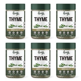 Pereg Dry Thyme Leaves - (1.40 Oz x 6 Pack) - Dried Thyme Herb Seasoning - Bulk Spices & Herbs - Adds Aromatic Flavor – Natural, Non-GMO, Non-Irradiated