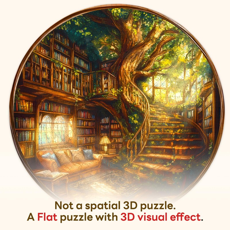 Round Puzzles for Adults 1000 Pieces, Hard Difficult Challenging Puzzles