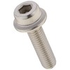 KITACO Flanged Cap Bolts (M8×P1.25×30mm) General Purpose, 2-Piece Set, Stainless
