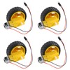 D-FLIFE 4PCS TT Motor DC 3-6V Gearbox Motor Dual Shaft
