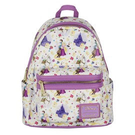 Loungefly Character Mini Backpack TV Movie School Work Bag, Tangled, one size
