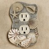 At the Beach Blue Single Outlet Cover Switchplate