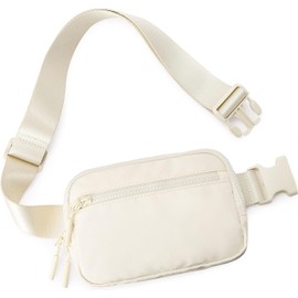 CXJYSD Riñonera de moda casual para hombres y mujeres,correa de hombro ajustable multifuncional,bolso cruzado con 4 bolsillos con cremallera, adecuado para hacer ejercicio,correr (Blanco-02)